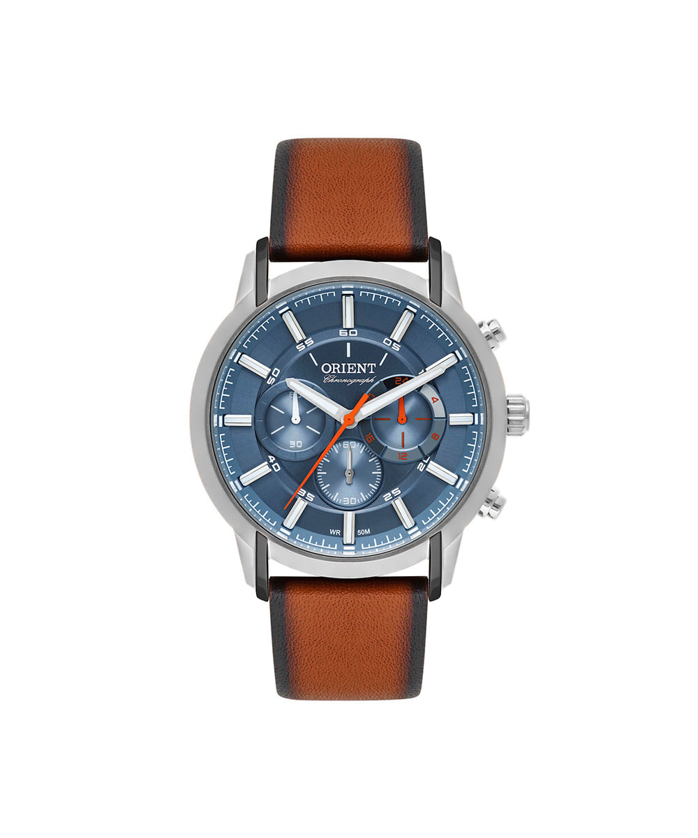 relógio masculino orient cronógrafo mtscc047a1mx prateado