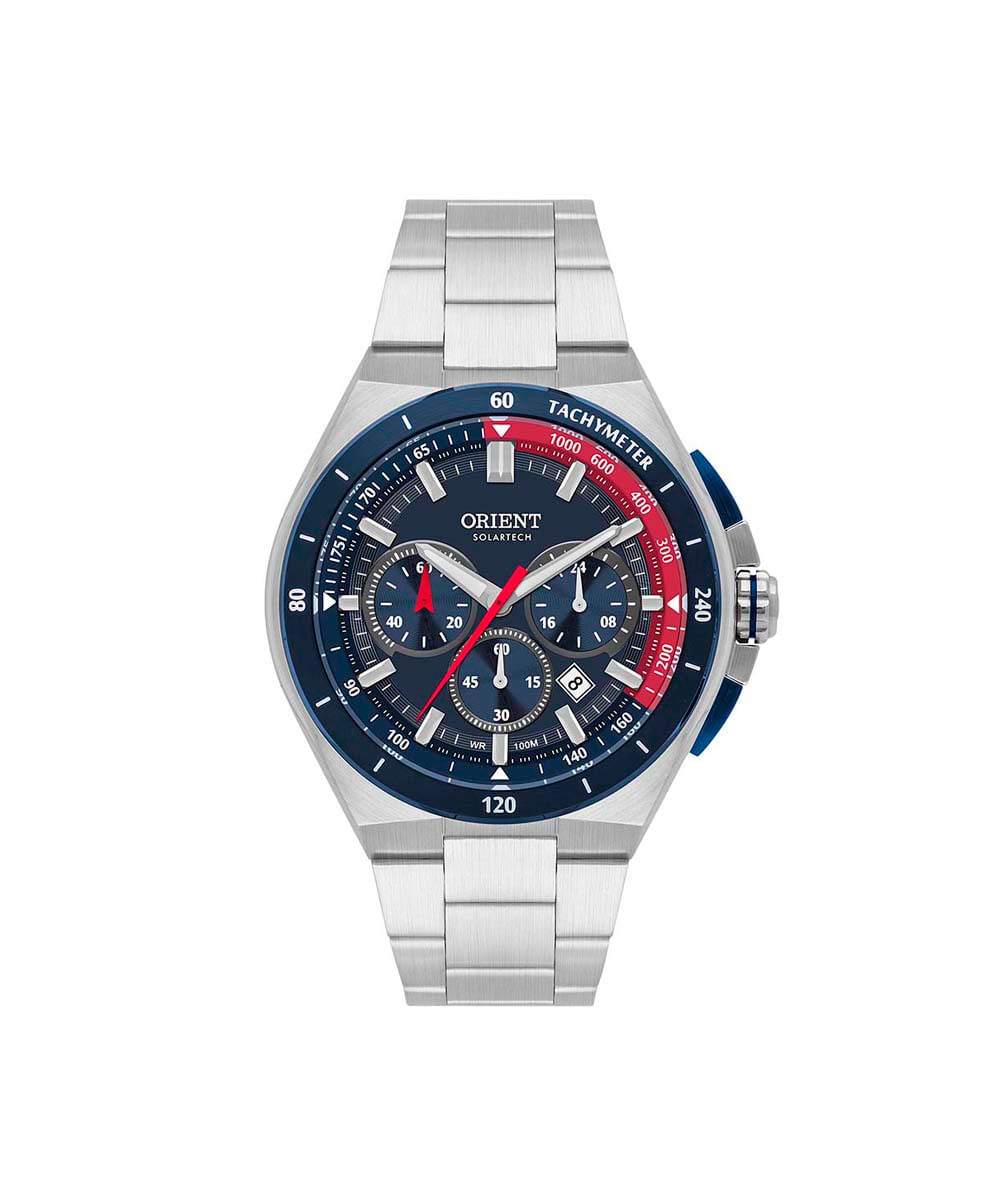 relógio masculino orient cronógrafo mbssc280d1sx prateado