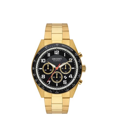 relógio masculino orient cronógrafo mgssc047p2kx dourado