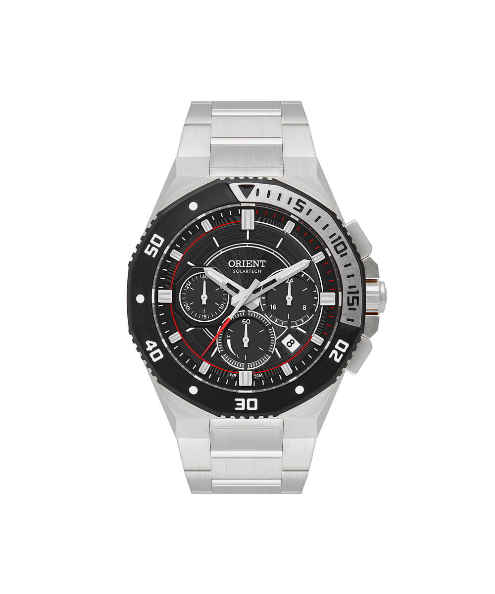 relógio masculino orient cronógrafo mbssc277g1sx prateado