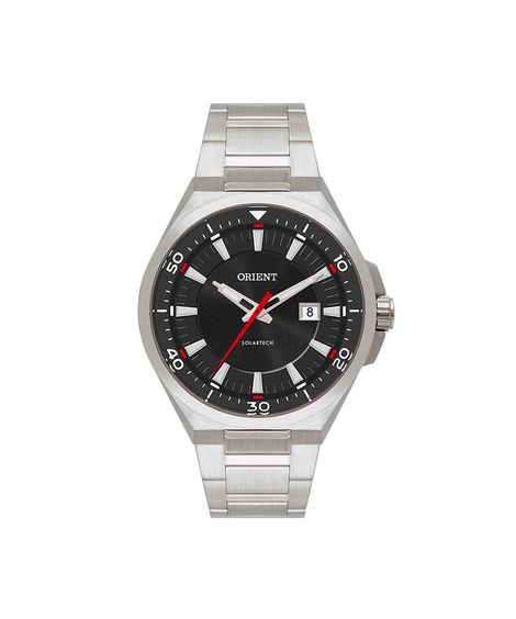 relógio masculino orient analógico calendário mbss1502p1sx prateado