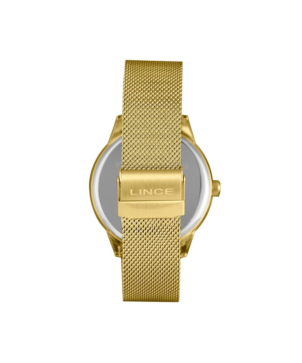 kit relógio masculino lince analógico mrgm019l46ka7ic1kx dourado