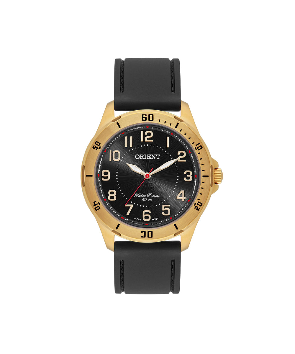relógio masculino orient analógico mgsp0002p2px dourado