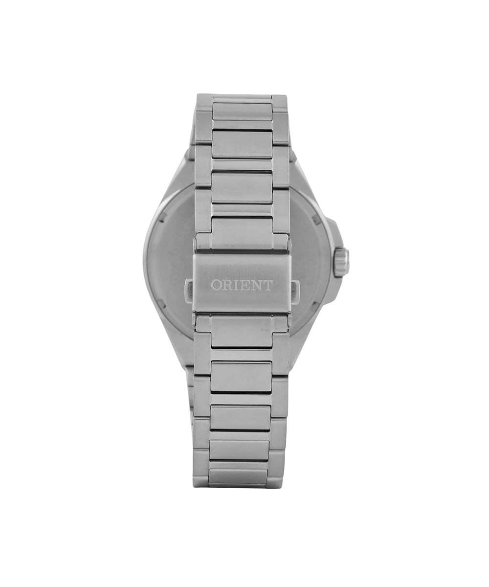 relógio masculino orient analógico calendário mbss1502d1sx prateado