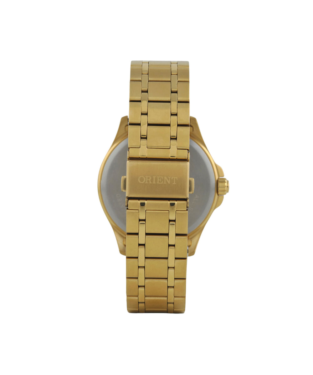 relógio masculino orient analógico calendário mgss1296p2kx dourado
