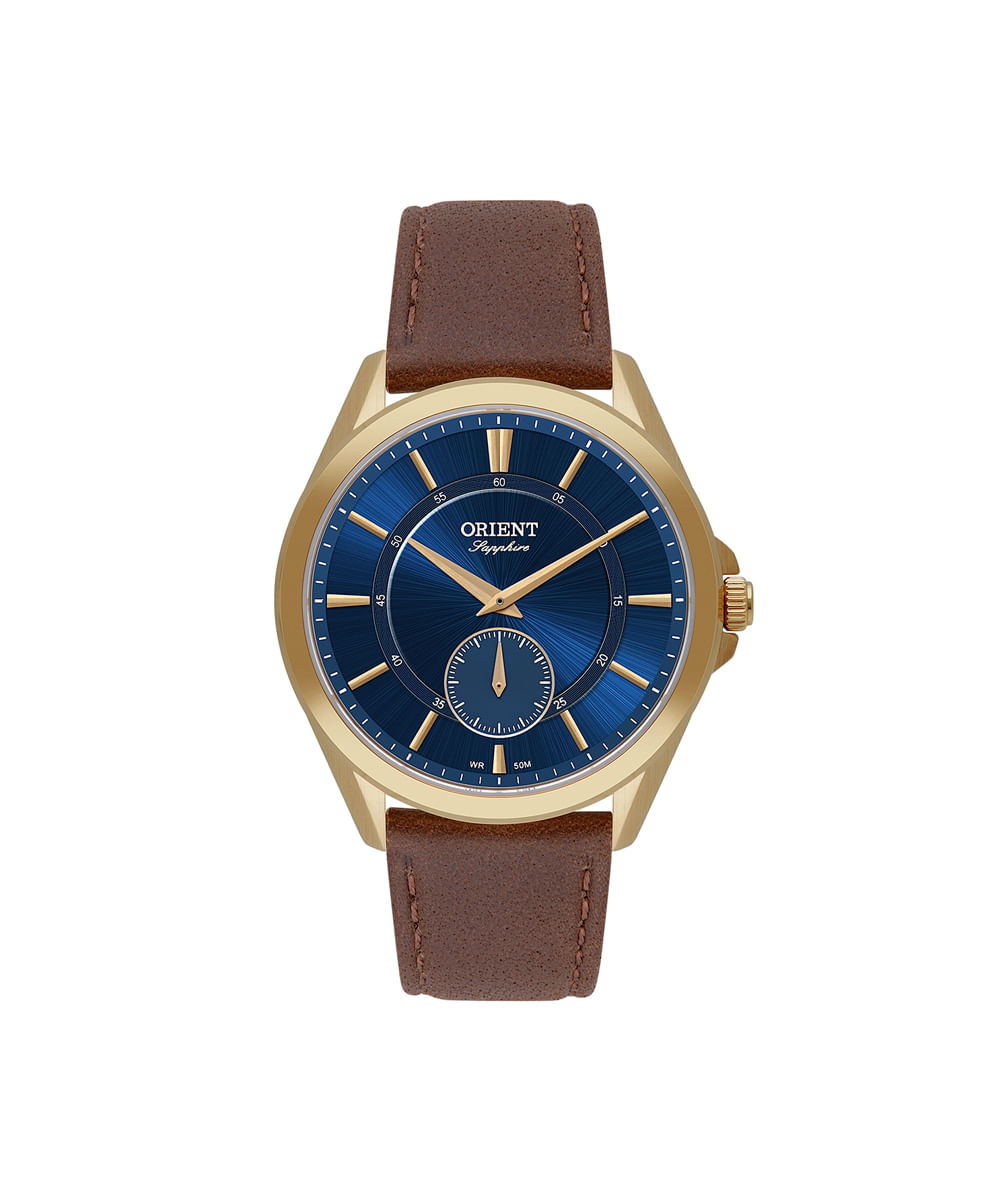 relógio masculino orient analógico mgsc0004d1nx dourado