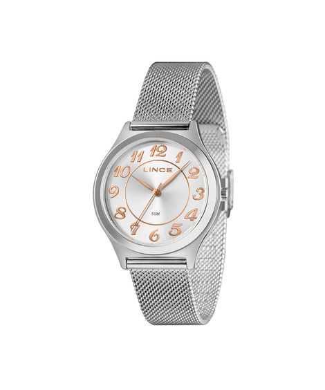 kit relógio feminino lince analógico lrmm030l38s2sx-pj prateado
