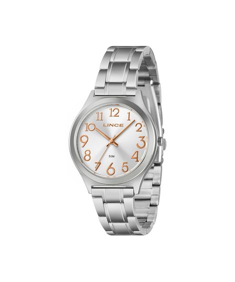 kit relógio feminino lince analógico lrmm029l38s2sx-pj prateado