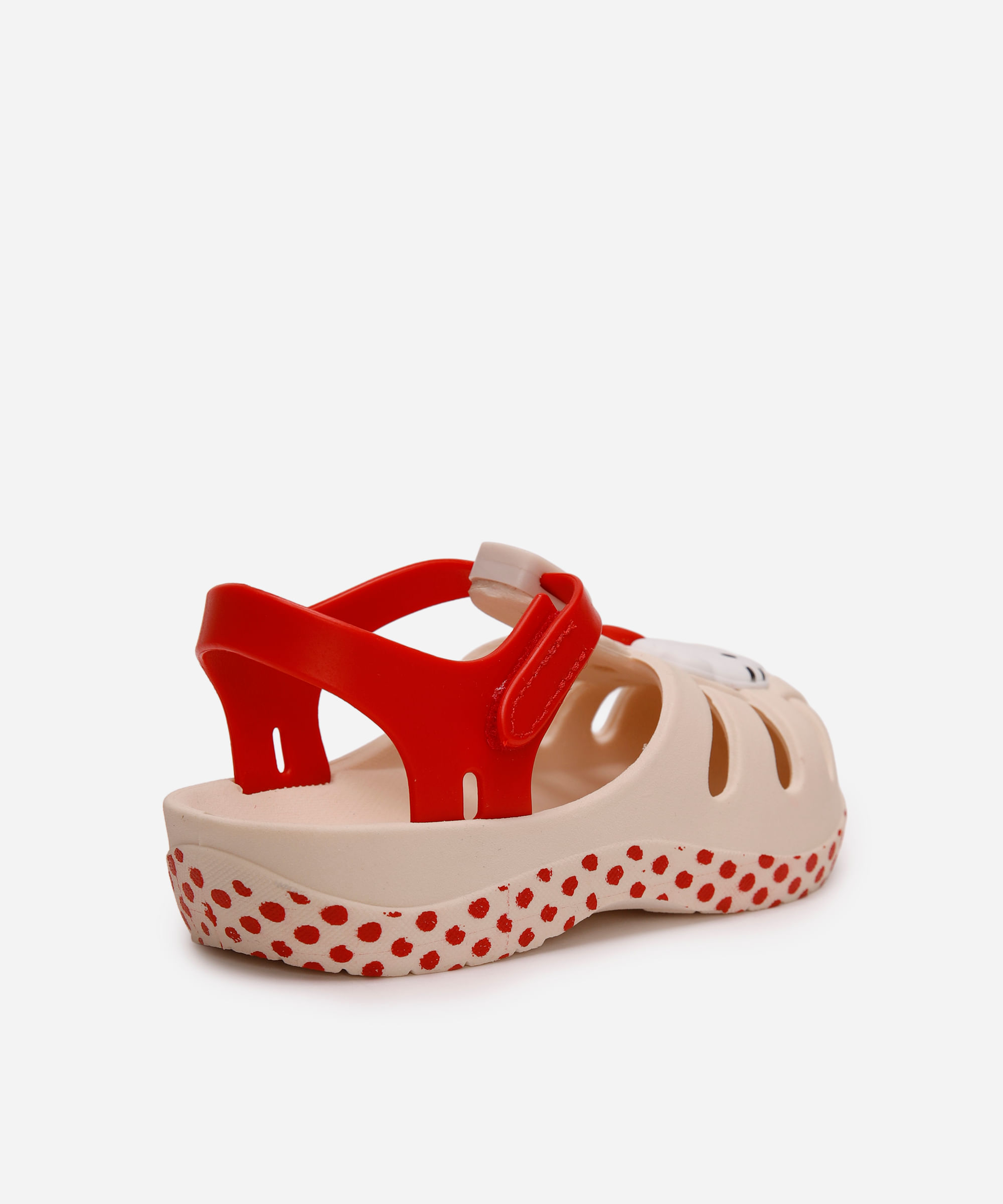 sandália infantil hello kitty grendene bege