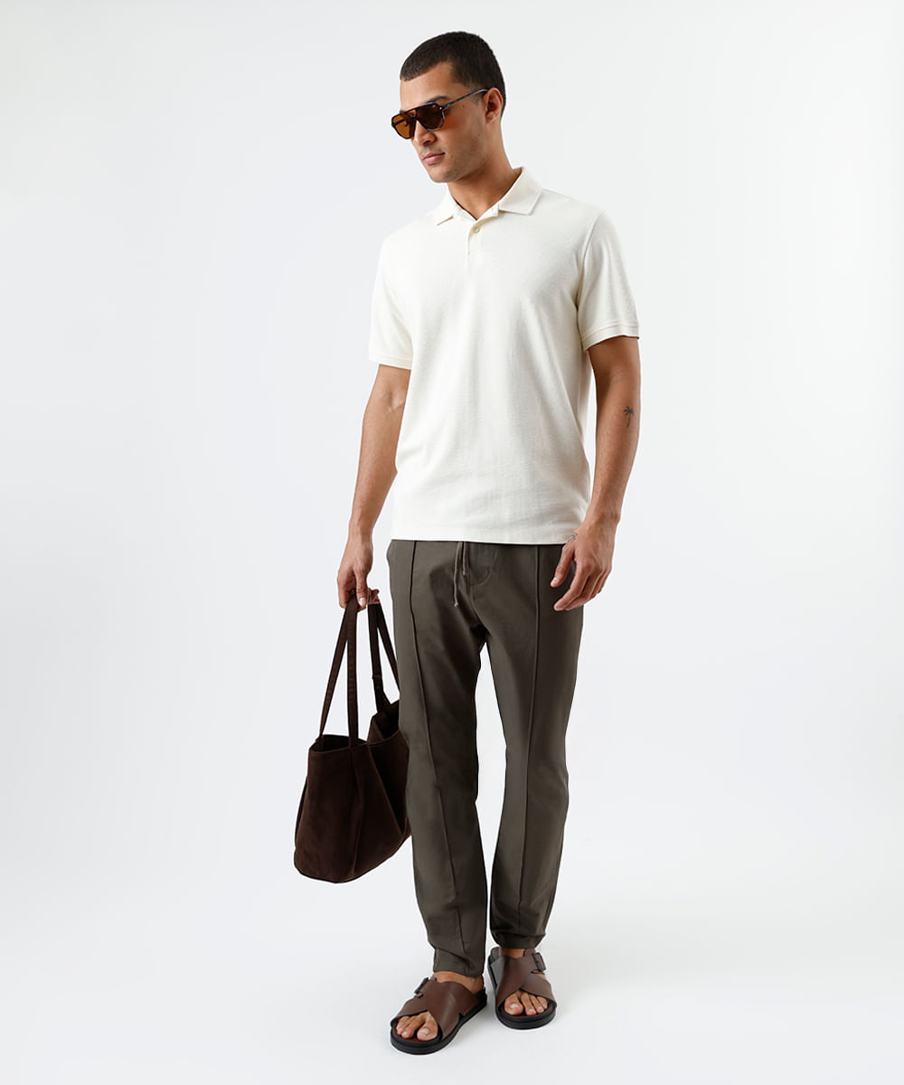 calça masculina relaxed jogger verde