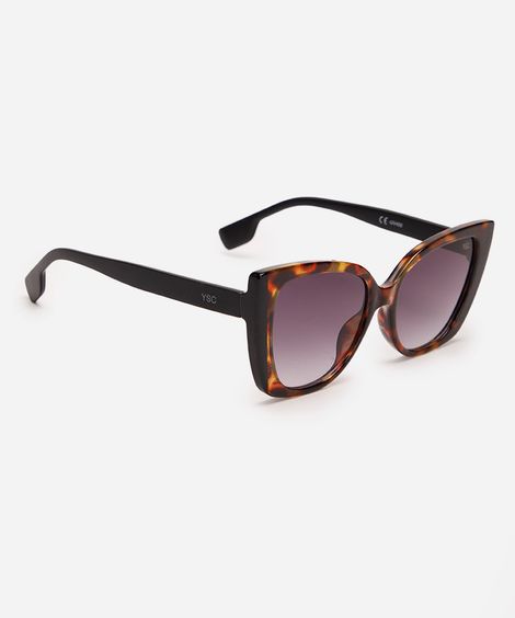 óculos de sol gatinho feminino marrom