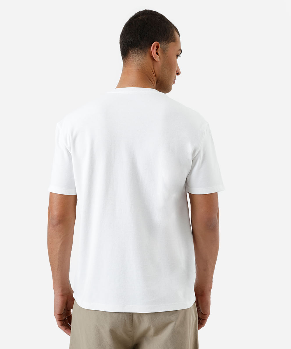 camiseta masculina relaxed nfl chargers off white