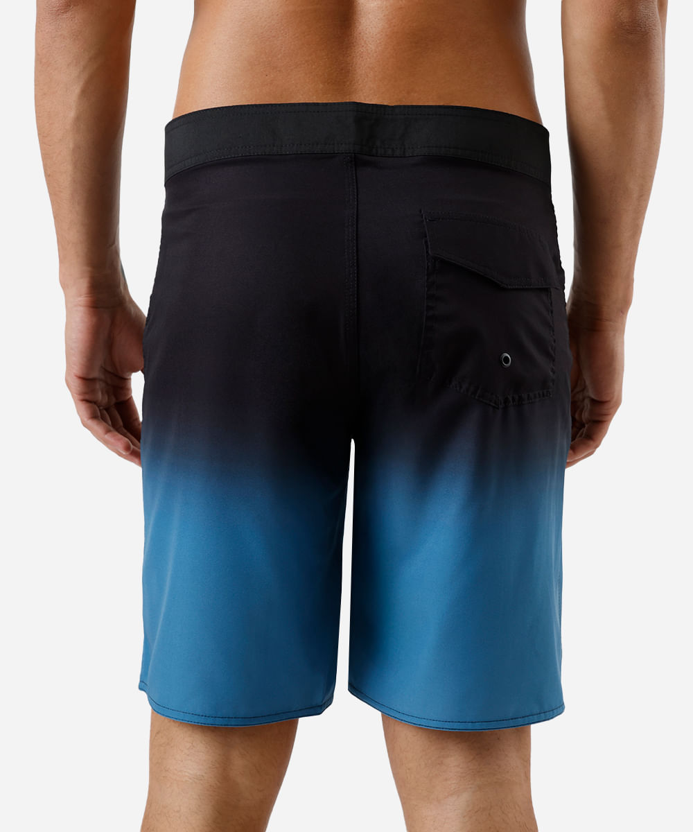 short boardshort masculino degradê azul