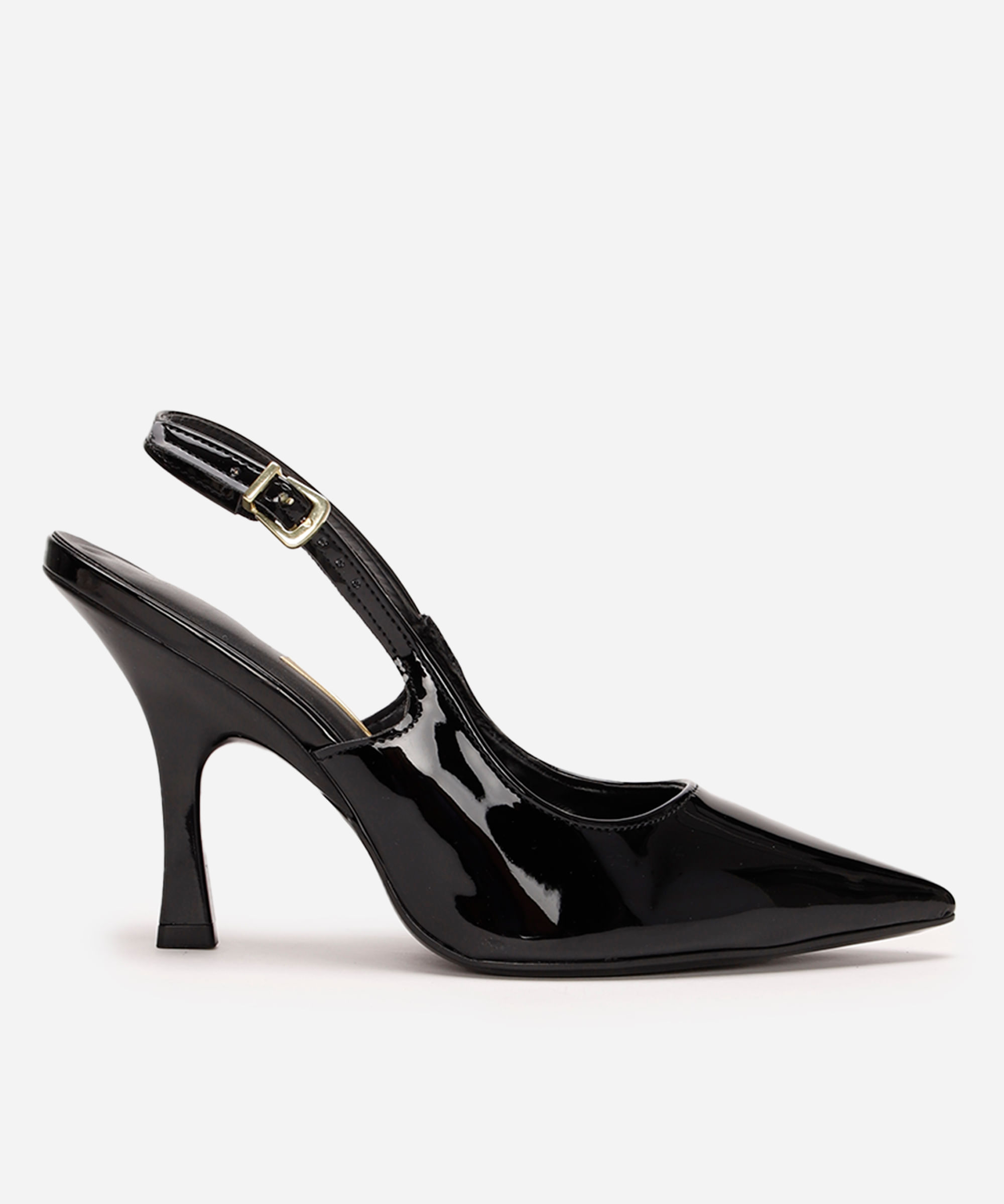 scarpin bico fino salto fino vizzano preto