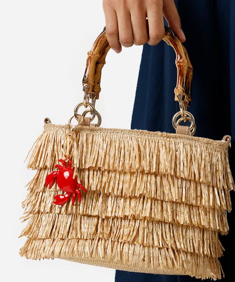 chaveiro bag charm caranguejo vermelho