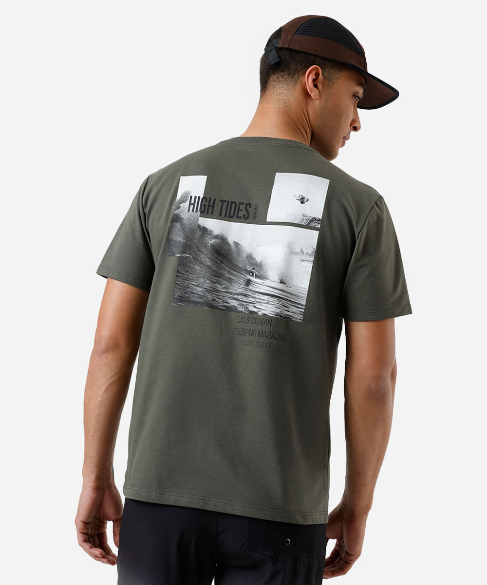 camiseta masculina photoprint surf dimensões verde