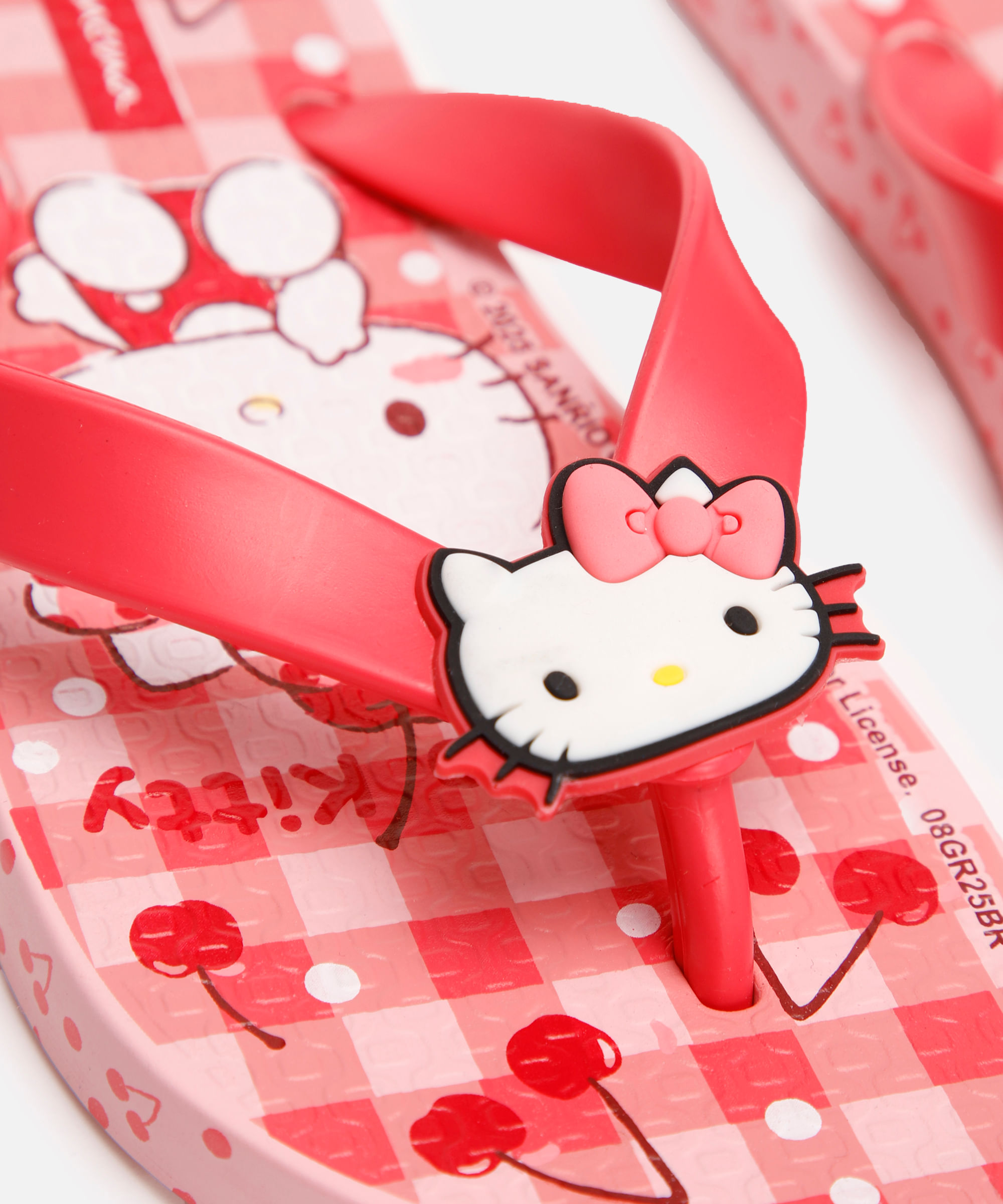 chinelo infantil hello kitty ipanema rosa