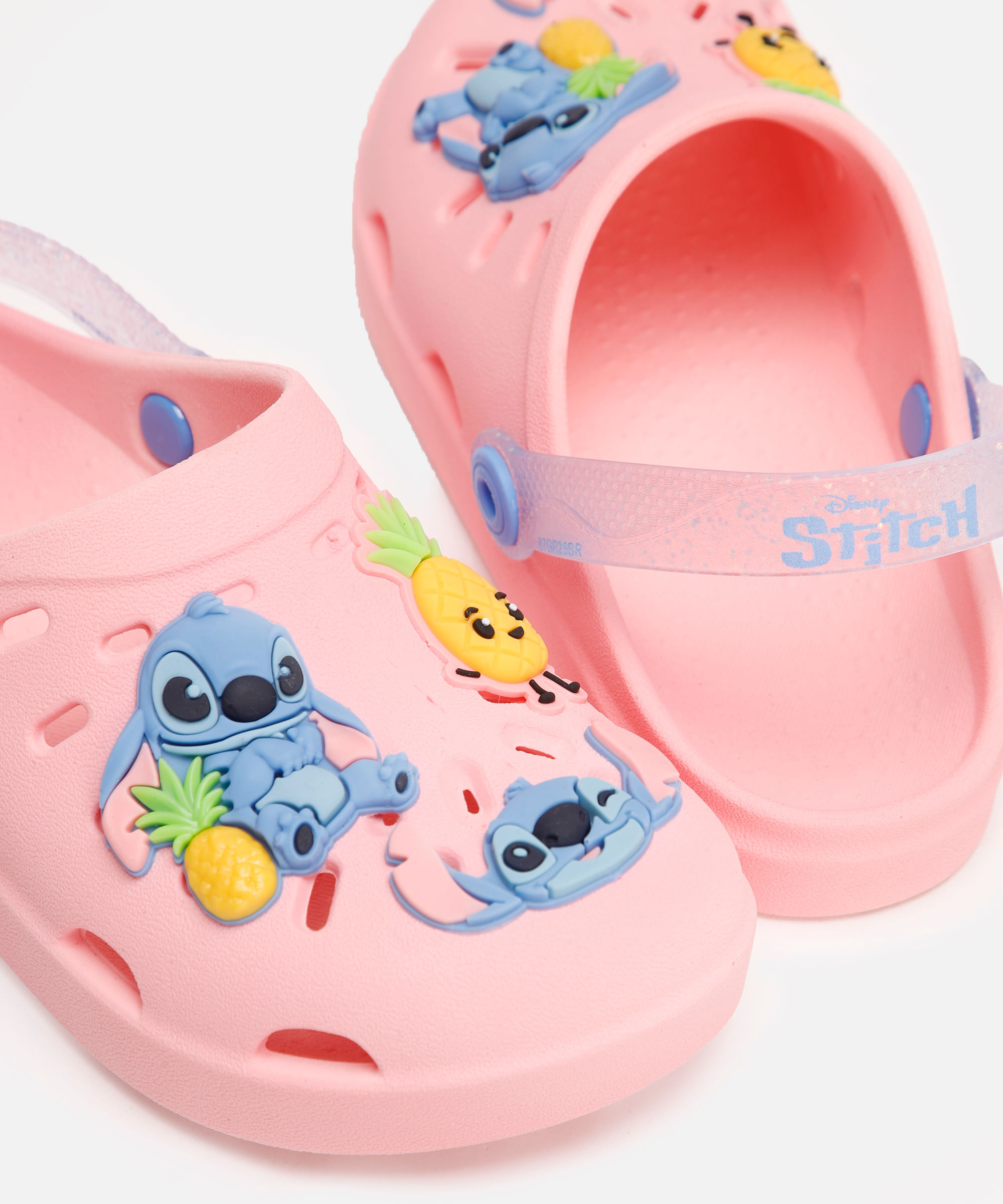 babuche infantil stitch grendene rosa