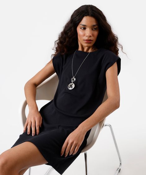 vestido muscle curto feminino básico preto