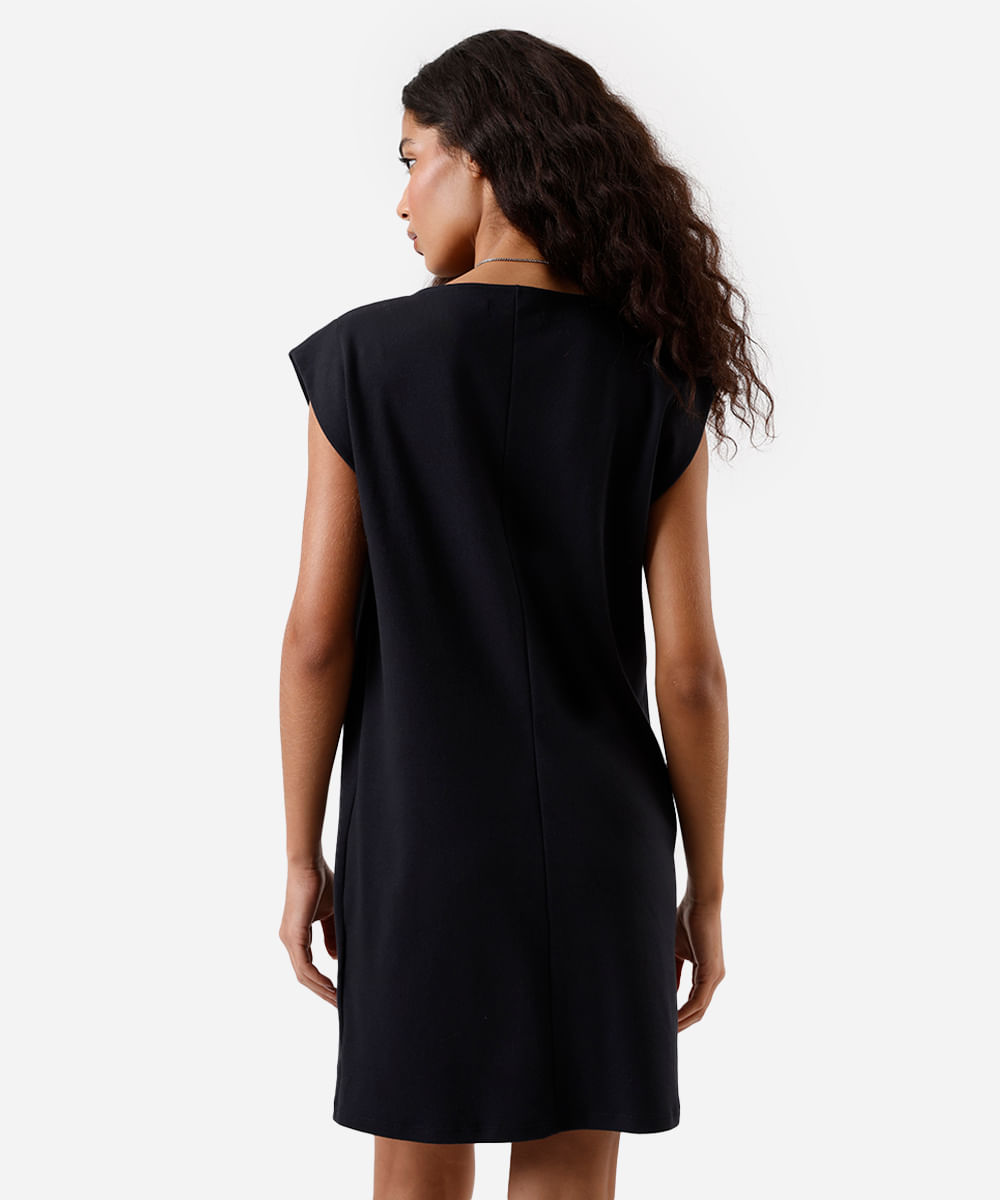 vestido muscle curto feminino básico preto