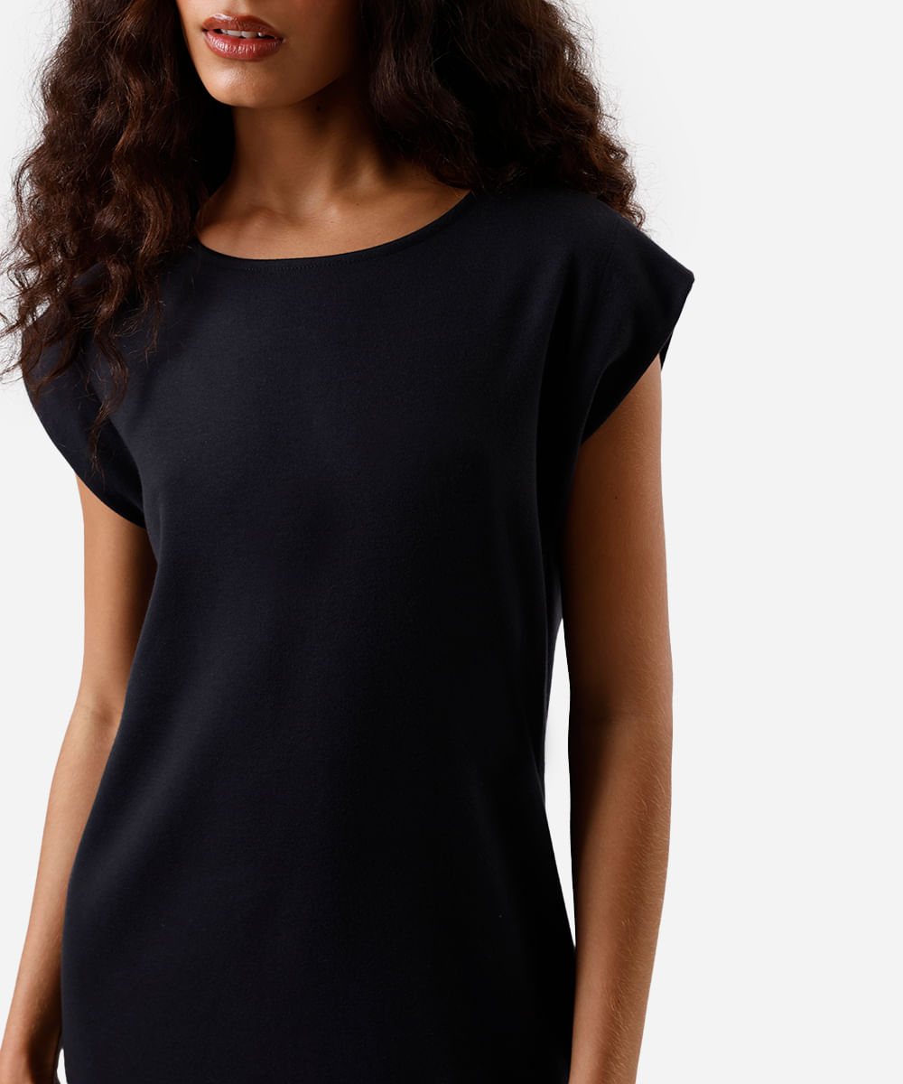 vestido muscle curto feminino básico preto