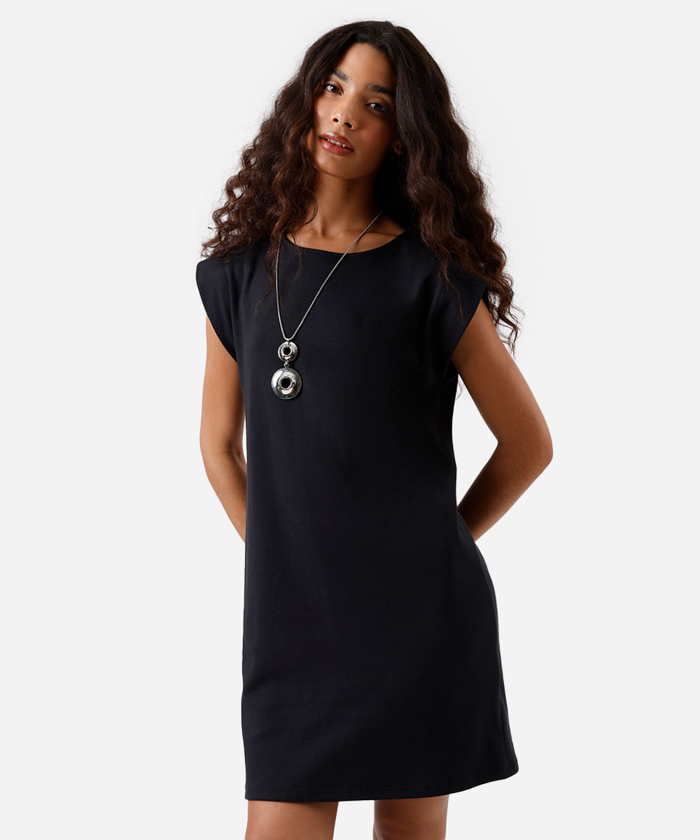 vestido muscle curto feminino básico preto