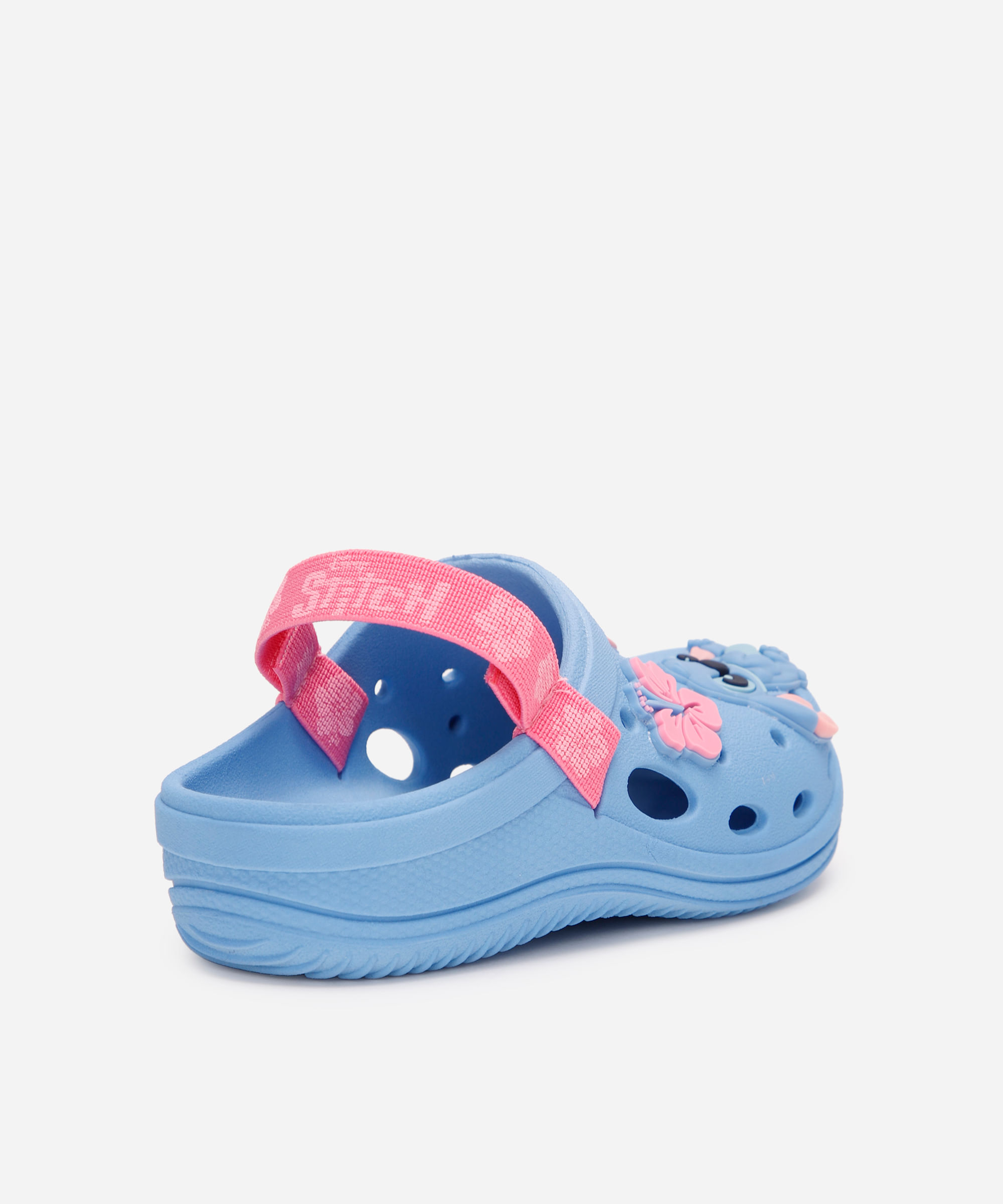babuche infantil stitch com elástico grendene azul