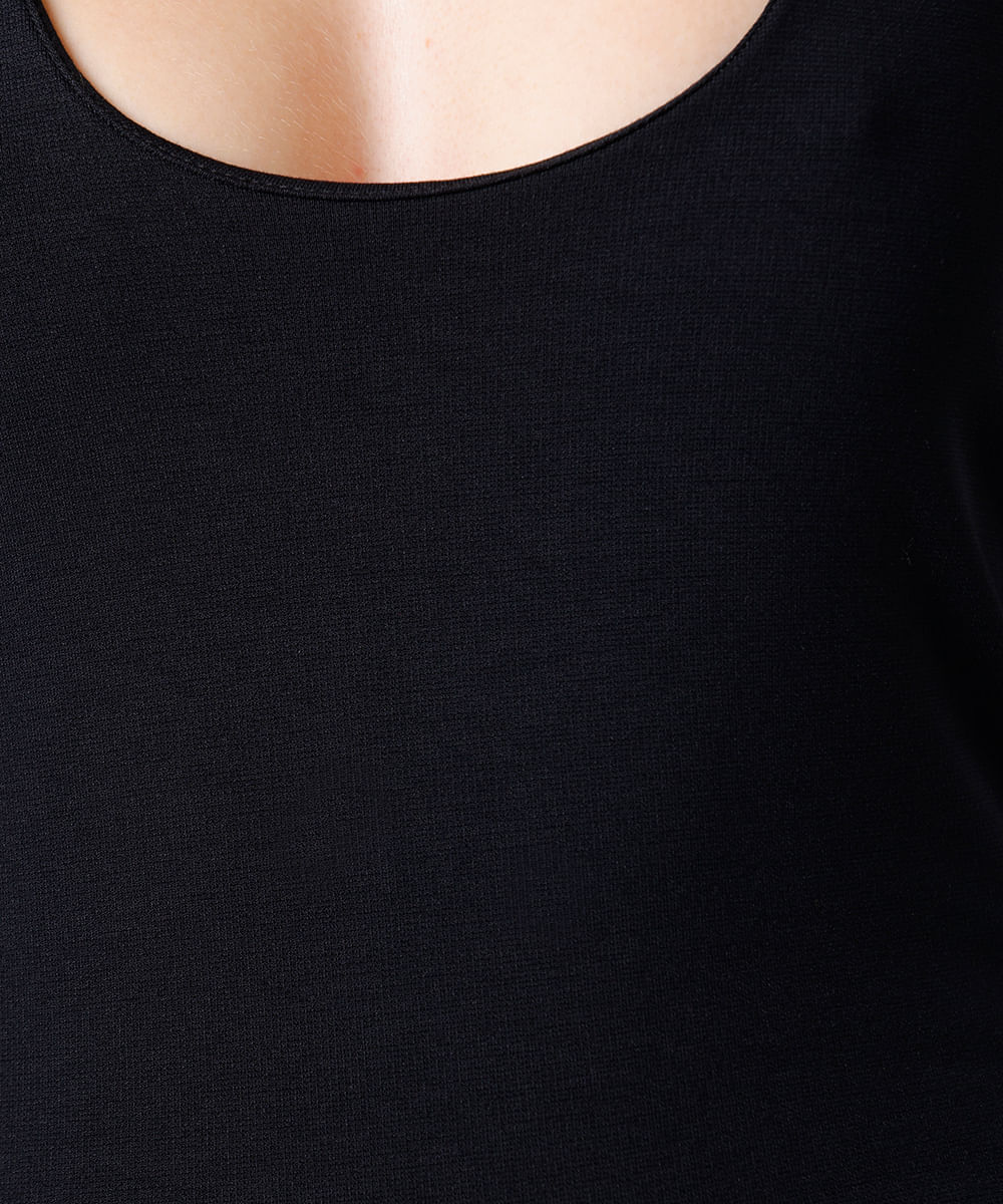 blusa feminina frente única mindset preta