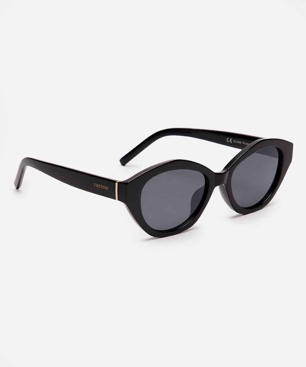 óculos de sol oval triton  preto