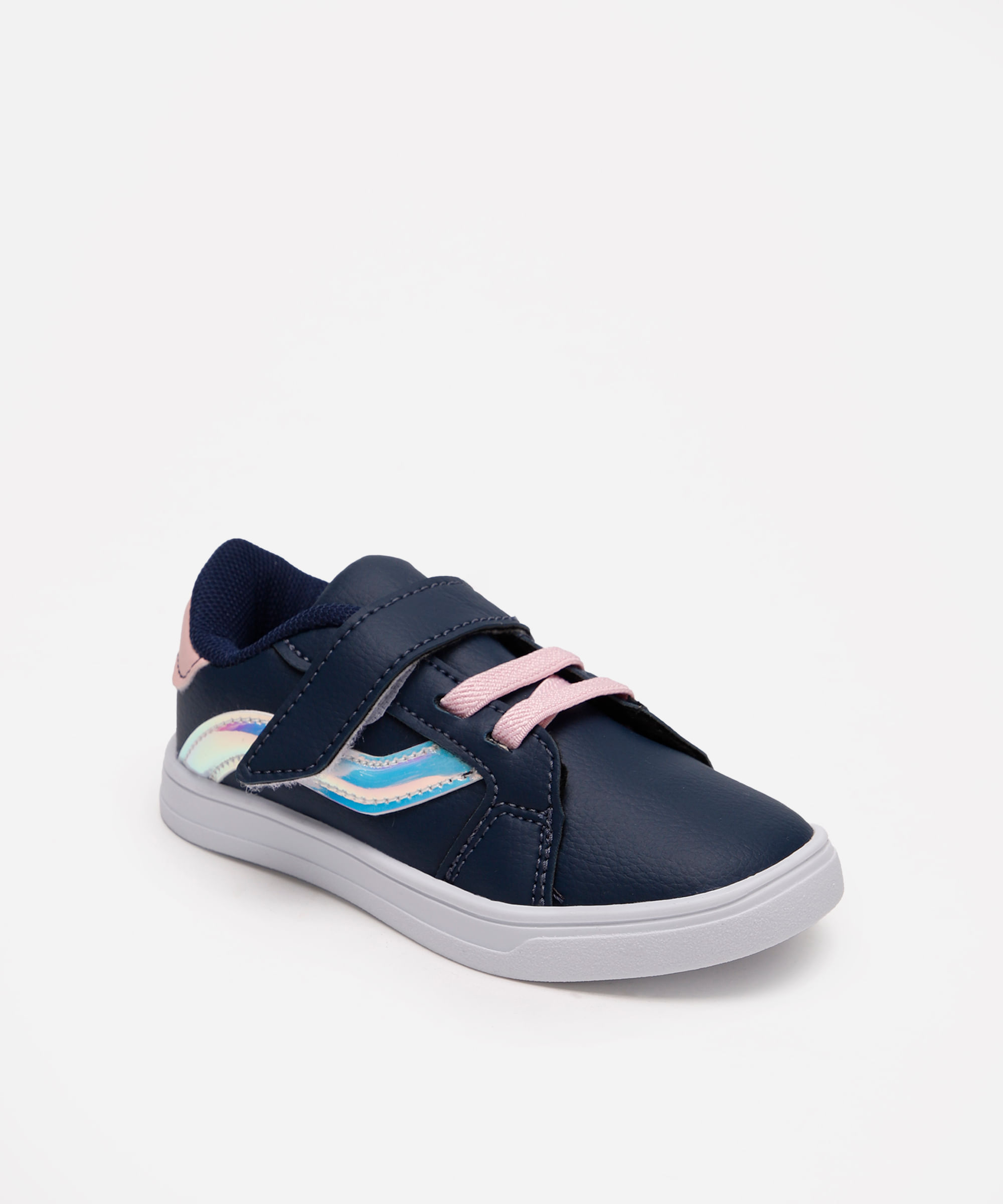 tênis infantil com velcro azul