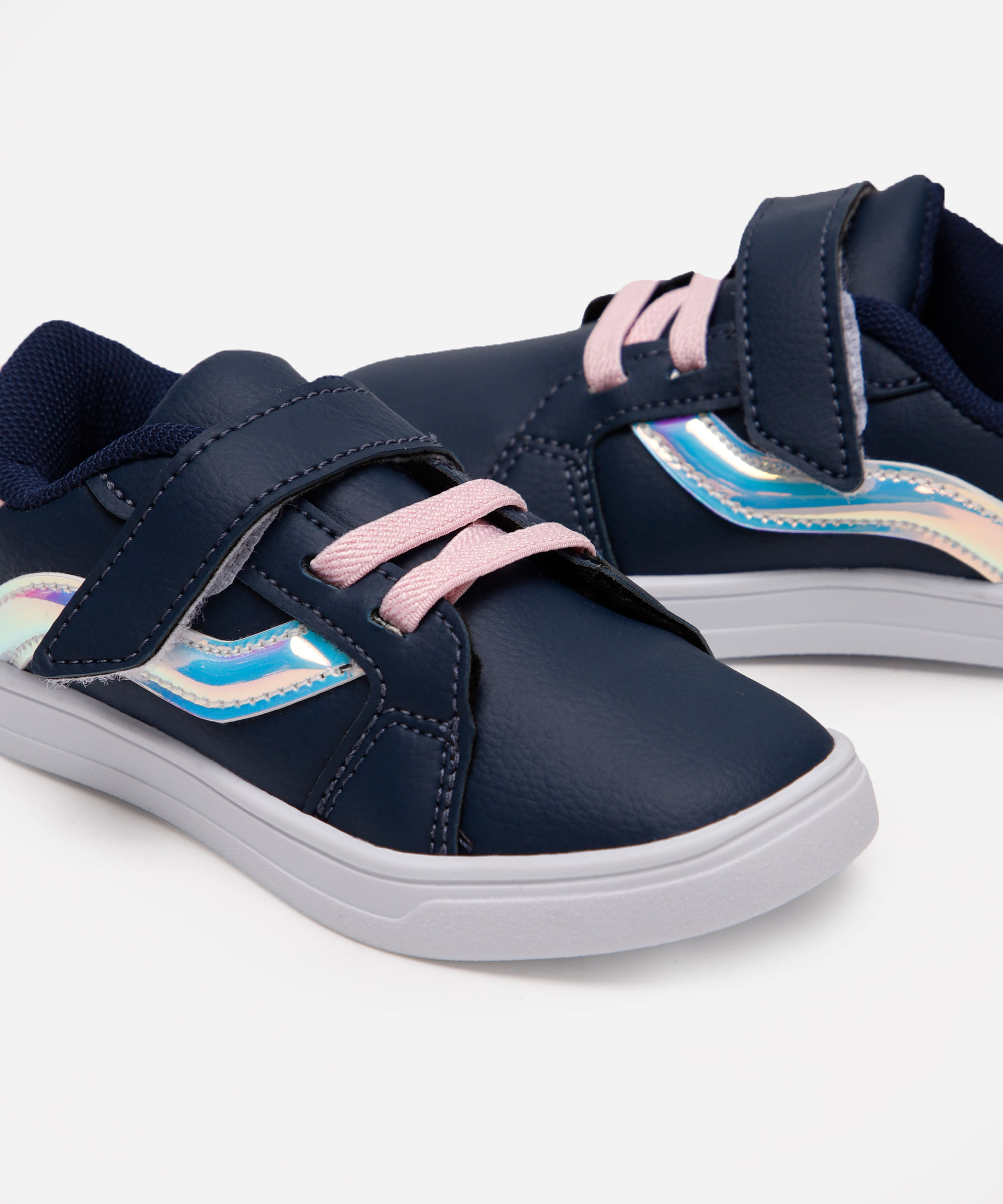 tênis infantil com velcro azul