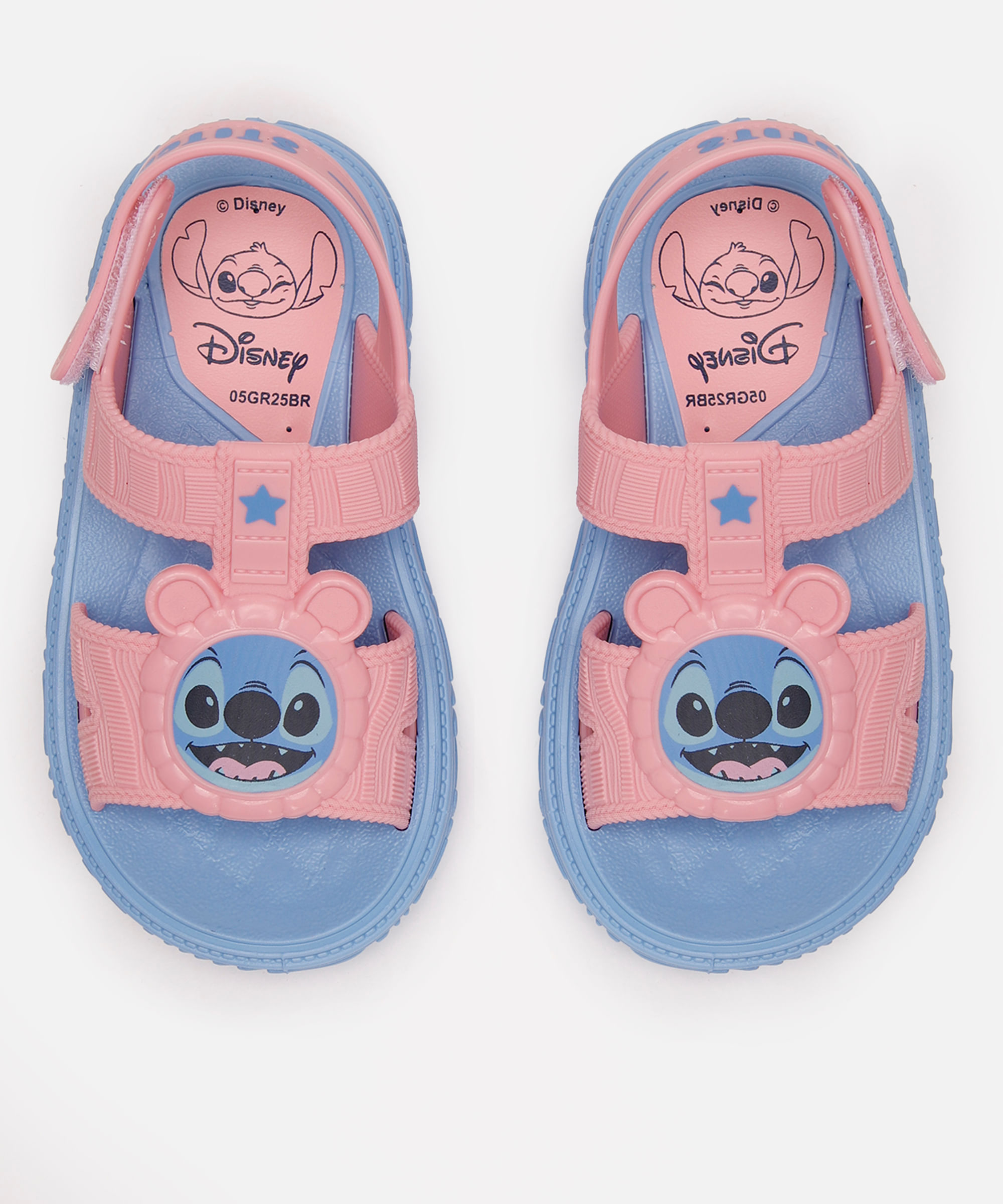 sandália grendene infantil com mochila stitch azul