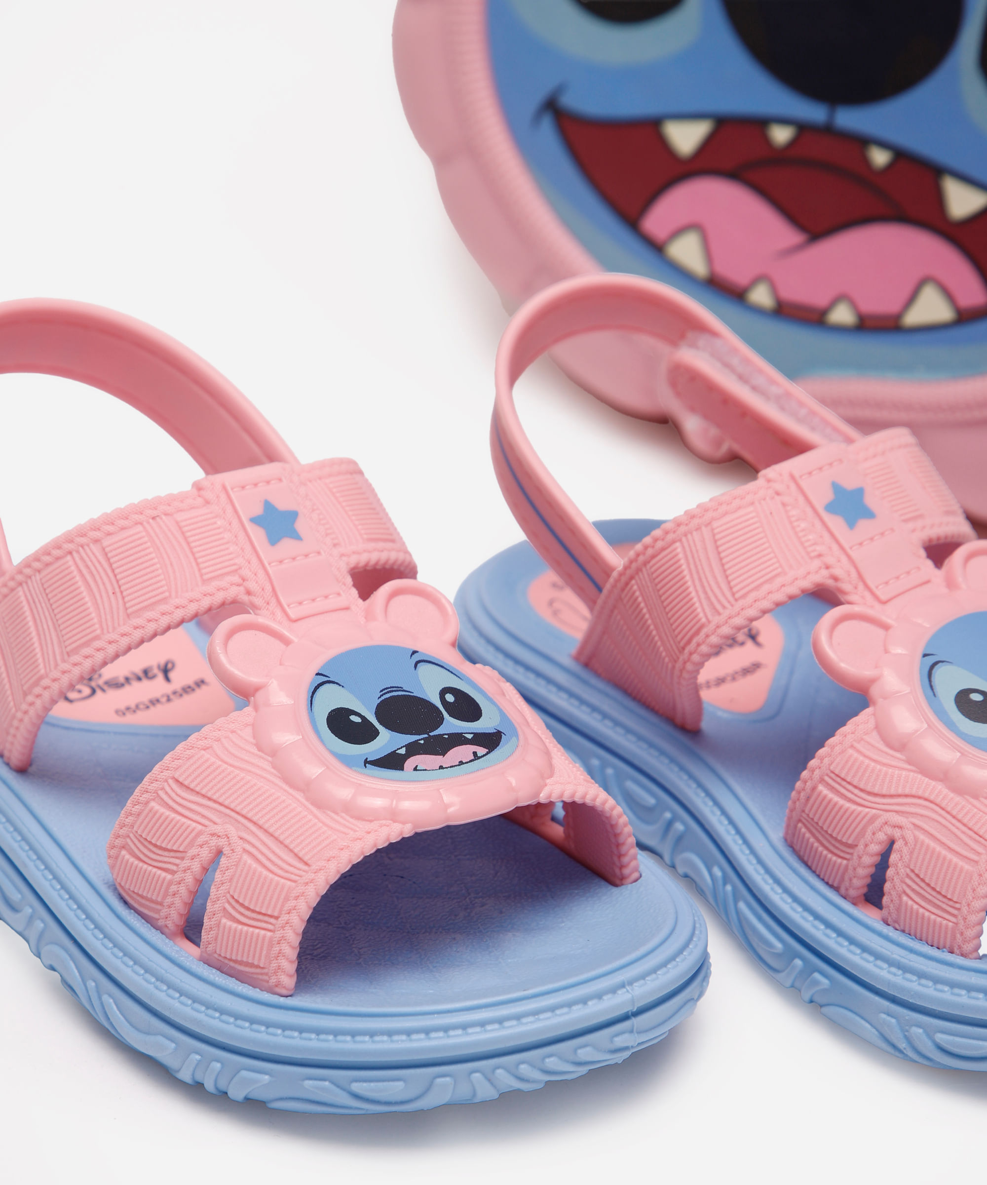 sandália grendene infantil com mochila stitch azul