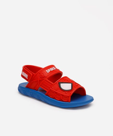 sandália grendene infantil com brinde homem aranha azul