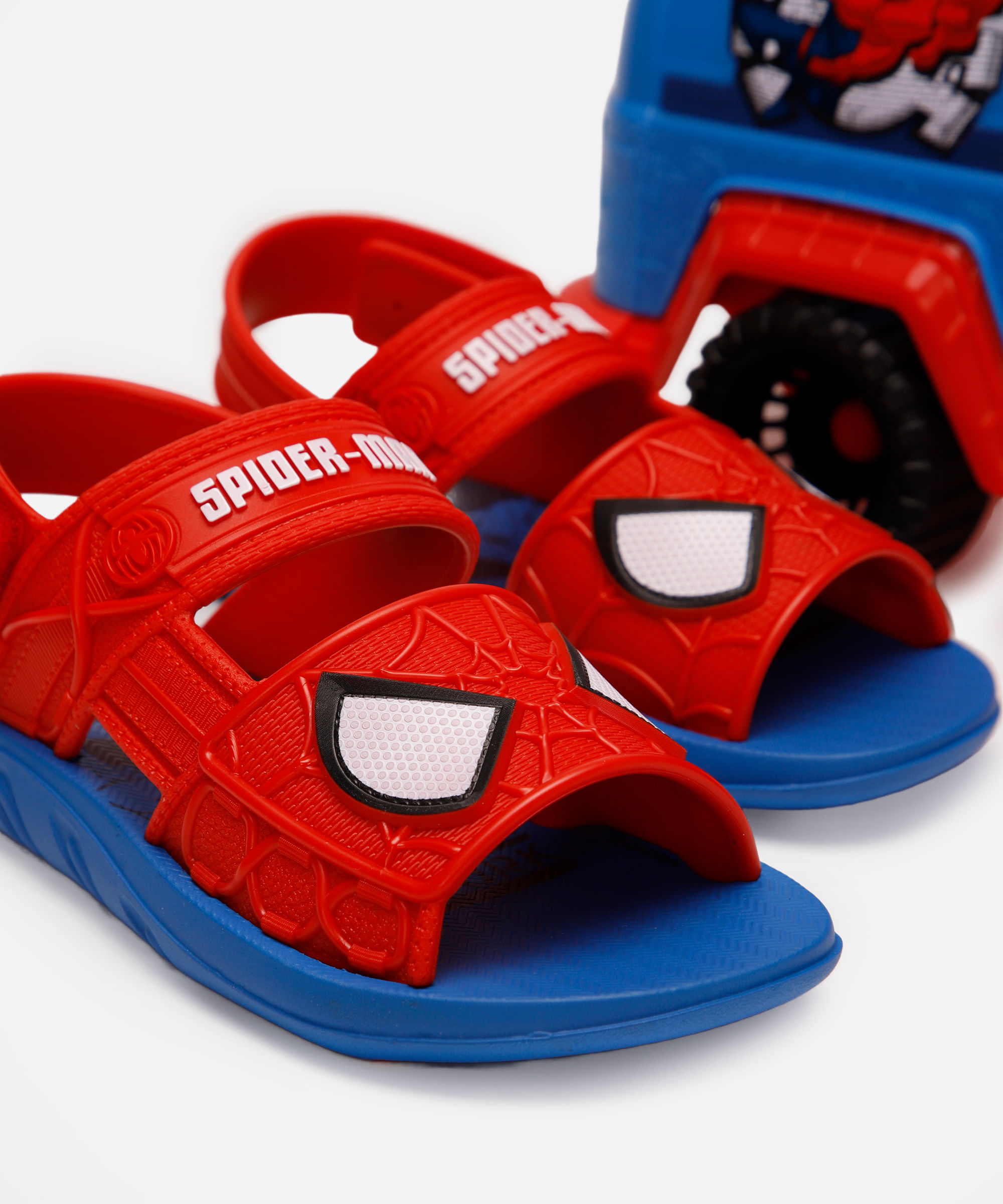 sandália grendene infantil com brinde homem aranha azul