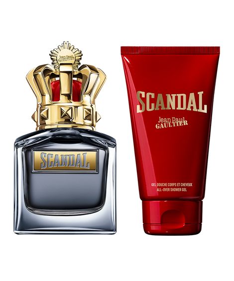 kit masculino jean paul gaultier scandal eau de toilette for him 50ml e all over gel de banho 75ml