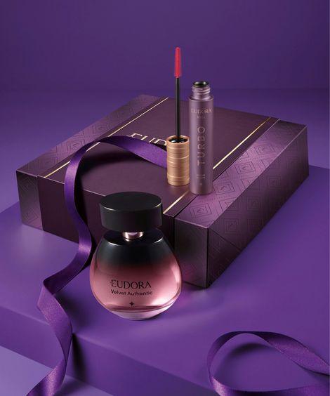 kit eudora com estojo velvet authentic