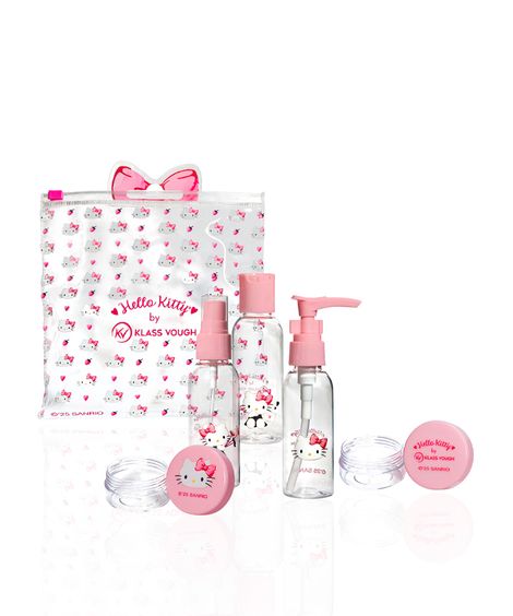 kit de viagem hello kitty klass vough rosa