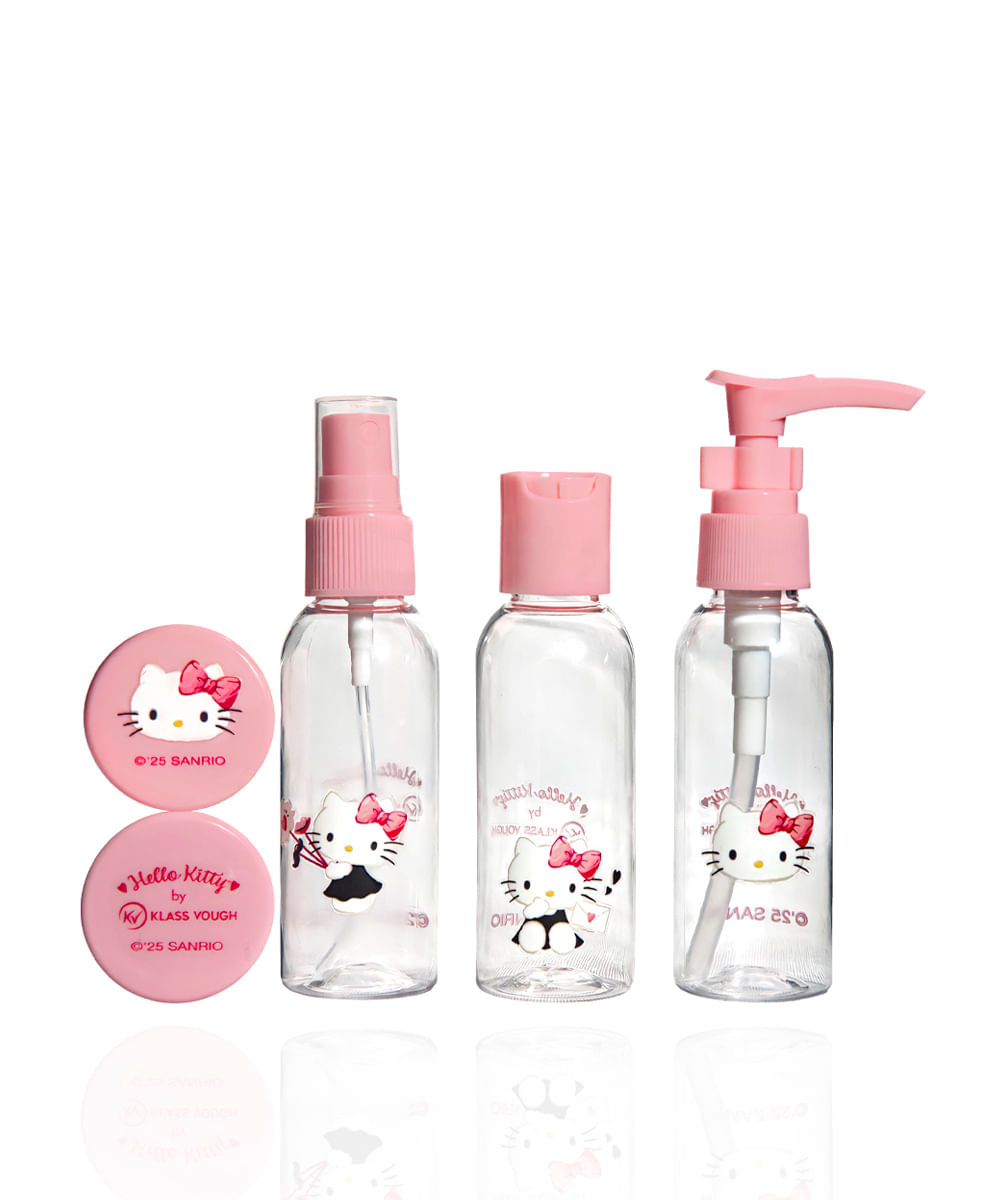 kit de viagem hello kitty klass vough rosa