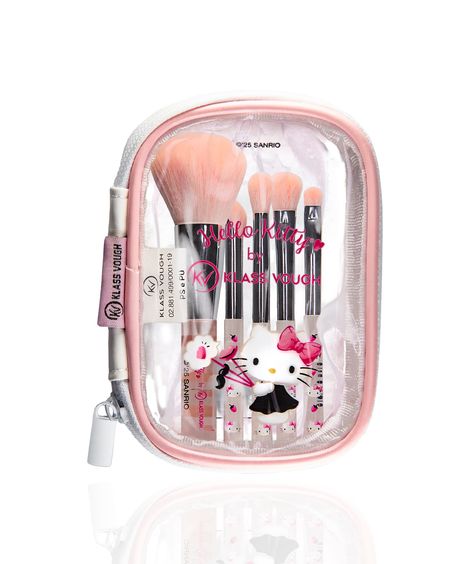 kit de pincéis para viagem hello kitty klass vough