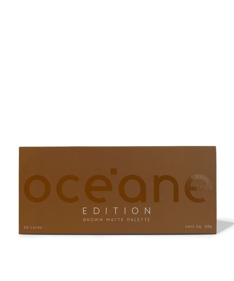 paleta de sombra océane brown matte palette multifuncional