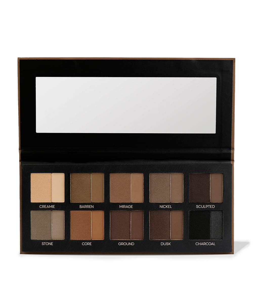 paleta de sombra océane brown matte palette multifuncional