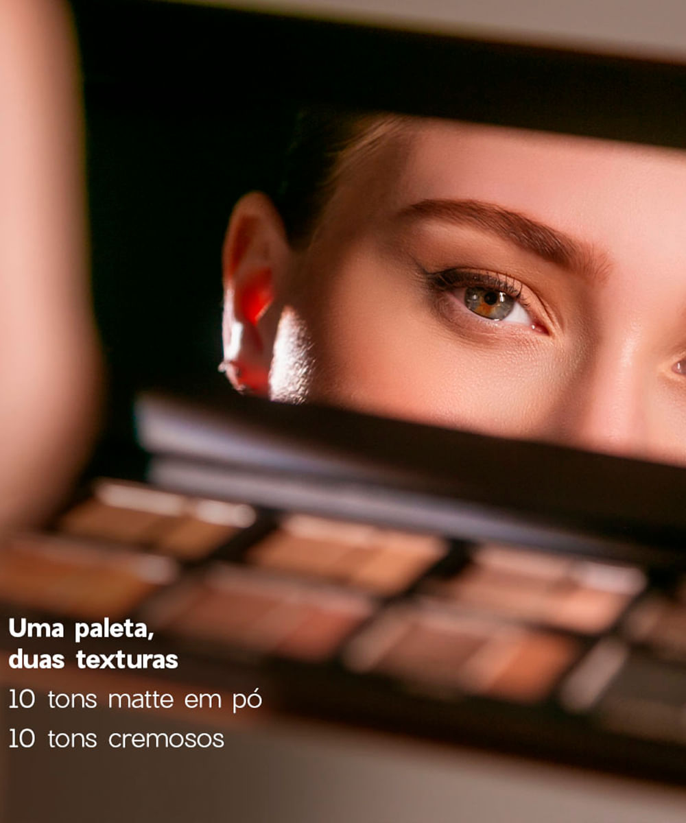 paleta de sombra océane brown matte palette multifuncional