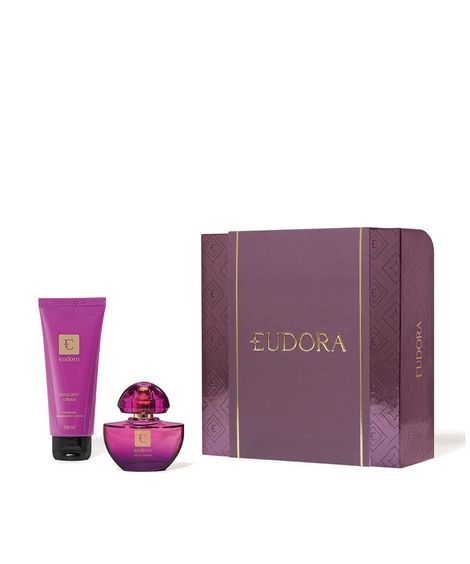 kit eudora com estojo edp e hidratante