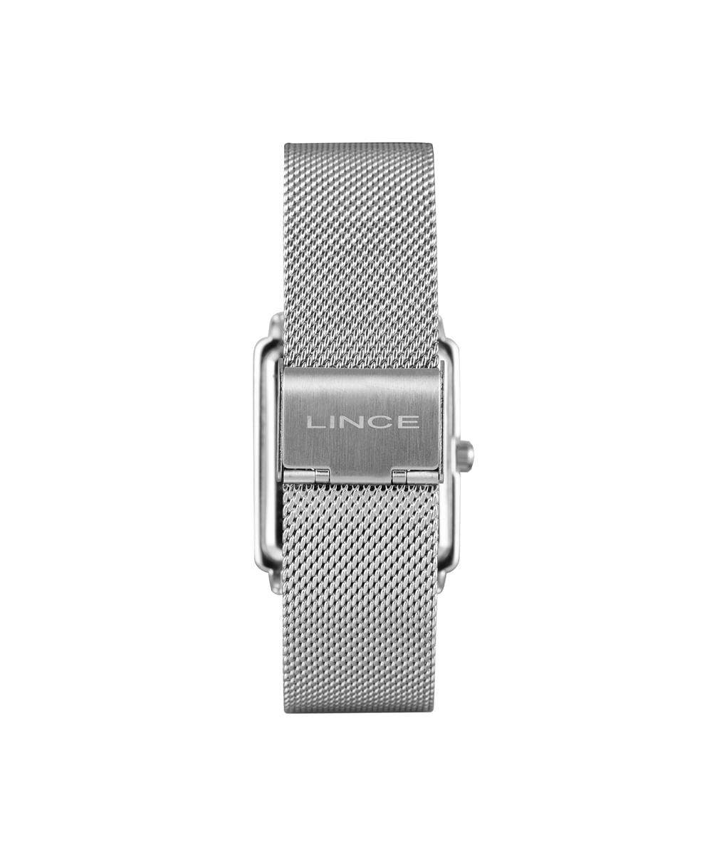 kit relógio feminino lince analógico lqm4665lka9os2sx prateado