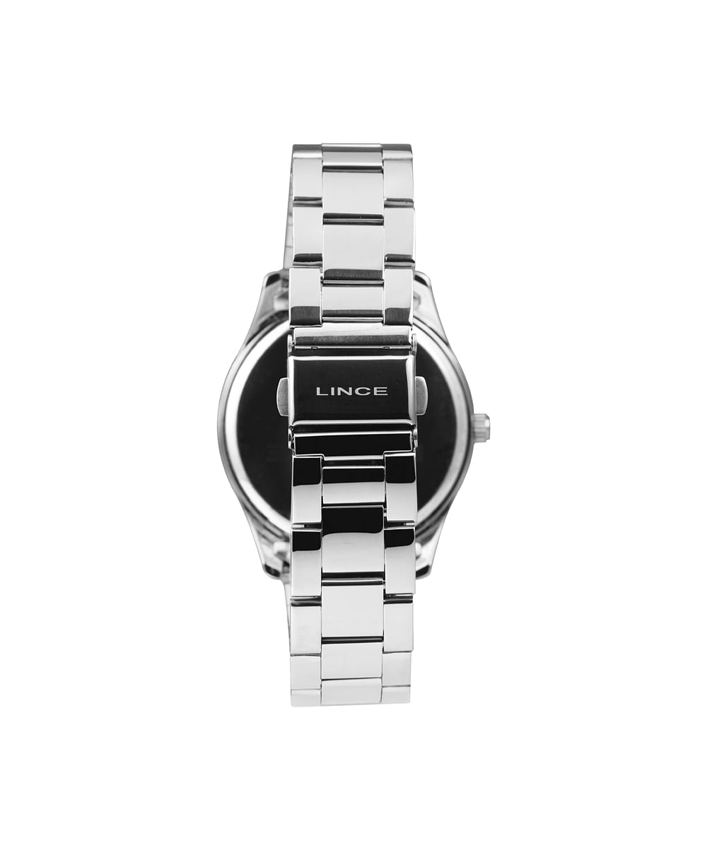 kit relógio feminino lince analógico lrmj177l40kaa1b2sx prateado