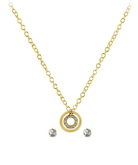 kit relógio feminino lince analógico lrgj177l40ka9vc2kx dourado