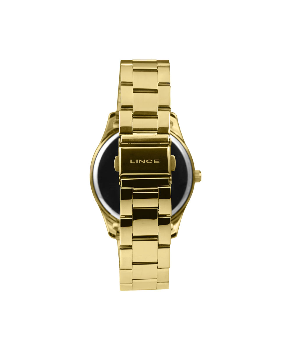 kit relógio feminino lince analógico lrgj177l40ka9vc2kx dourado