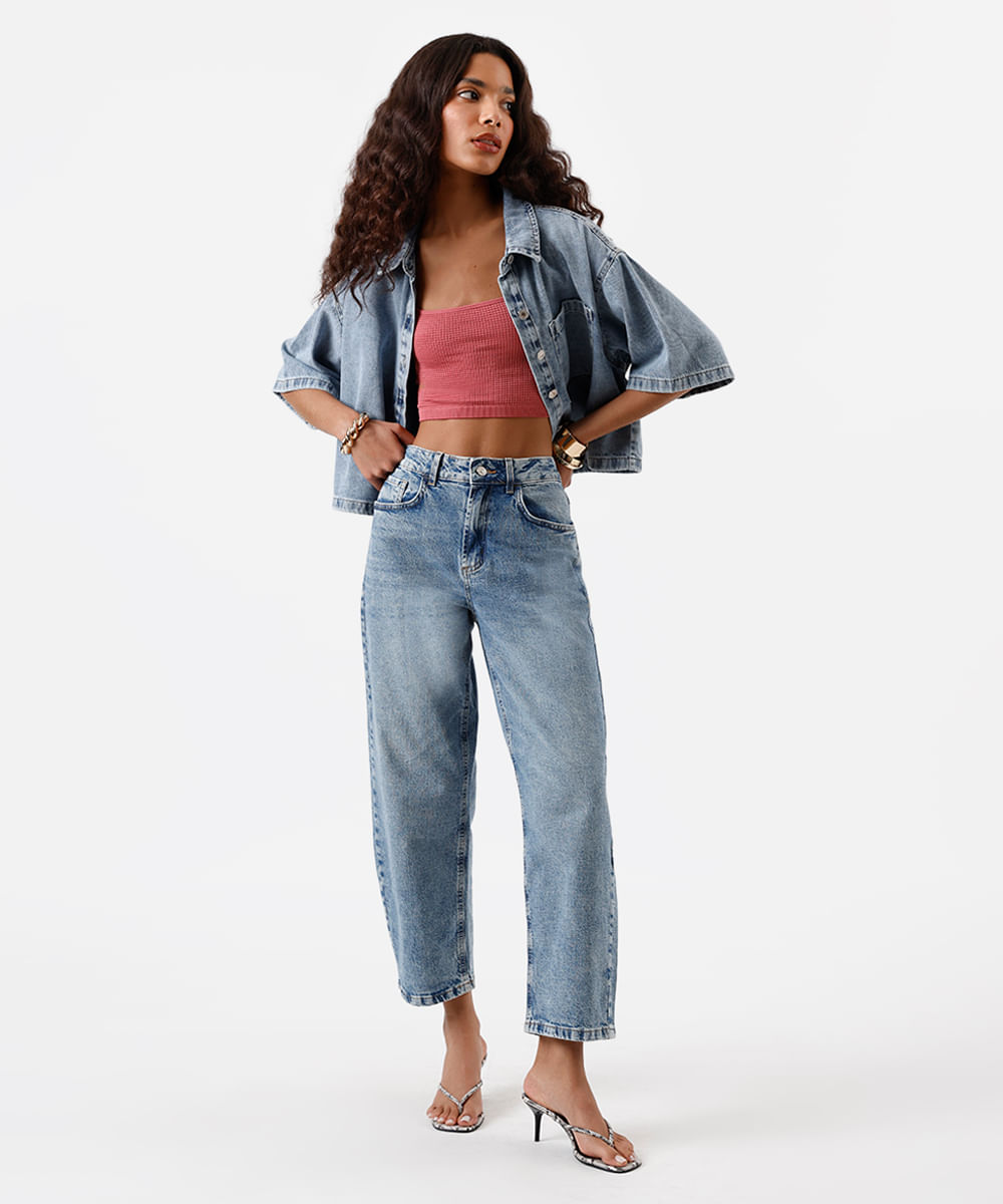 cropped básico feminino texturizado rosa