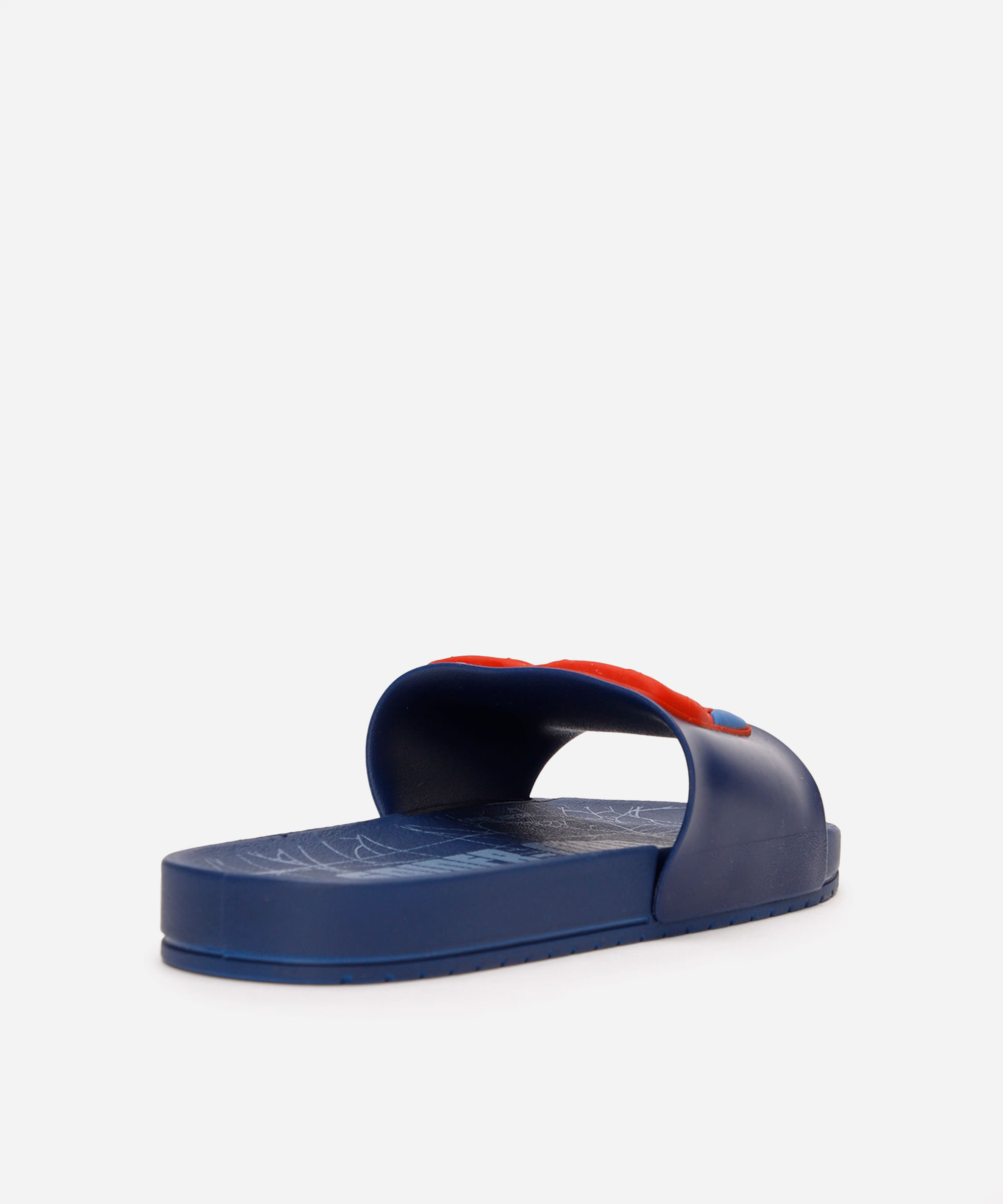 chinelo slide infantil homem aranha grendene  azul